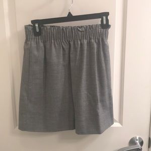 J.Crew Grey Flannel Elastic Waist w/ pockets SZ 0